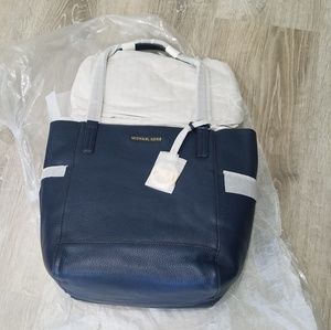Michael kors leather tote bag
